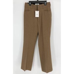 RE/DONE Women's 70s Flare Trousers 2/26 Camel High Rise Stretch Pants NWT